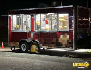 Like-New - 2023 8.5' x 16' Kitchen Food Concession Trailer with Pro-Fire Suppression for Sale in Kansas!