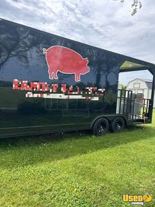 2024 8.5' x 22' Elite Mobile Kitchen Turnkey Operation Like New Food Concession Trailer with Porch for Sale in Kentucky!