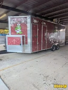2022 8.5 x 20' Kitchen Food Concession Trailer with Pro Fire System and Bathroom for Sale in Louisiana!