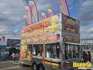 Eye Catching - 2025 8' x 20' Kitchen Food Concession Trailer for Sale in Louisiana!