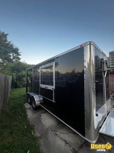 NEW - 7' x 18' Kitchen Food Trailer with Porch | Food Concession Trailer for Sale in Louisiana!