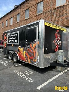 Like New 2021 - 8' x 16' Covered Wagon Kitchen Food Concession Trailer with Pro-Fire Suppression for Sale in Maryland!