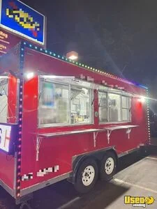 2025 - 8.5' x 18' Kitchen Food Concession Trailer with Fire Suppression System for Sale in Massachusetts!