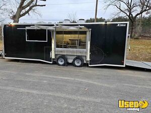 2021 8' x 28' Kitchen Food Trailer with Fire Suppression System for Sale in Massachusetts!