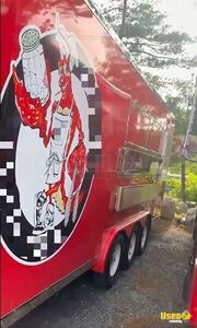 24' Kitchen Food Concession Trailer with Fire Suppression System for Sale in Massachusetts!
