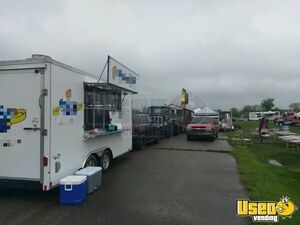 2015 United 8.5' x 16' Kitchen Food Trailer with Pro-Fire Suppression System for Sale in Michigan!