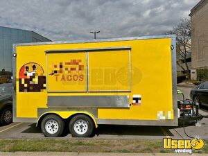 Like-New - 2023 8' x 16' Kitchen Food Concession Trailer with Pro-Fire Suppression for Sale in Michigan!