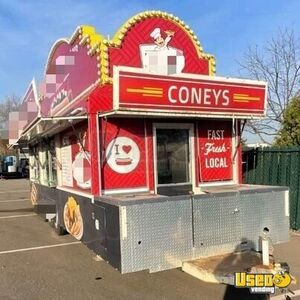 Turnkey - 2000 40' Carnival Style Kitchen Food Concession Trailer with Pro-Fire Suppression for Sale in Michigan!
