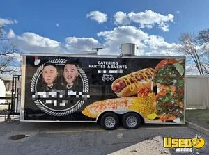 2024 8.5' x 20' Kitchen Food Concession Trailer with Fire Suppression System for Sale in Michigan!