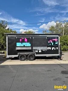 Well Equipped - 2023 8.5' x 18' Kitchen Food Concession Trailer Mobile Vending Unit for Sale in Michigan!