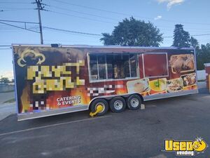 Like New 2024 - 8' x 30' Kitchen Food Concession Trailer with Pro-Fire Suppression for Sale in Michigan!