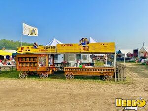 Turnkey Mobile Restaurant Biz with Gooseneck Trailer & Pop and Food Carts for Sale in Michigan!