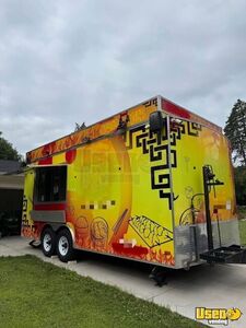 2019 8.6' x 20' Mobile Kitchen Concession Trailer w/ Fire Suppression & Marquees for Sale in Minnesota!