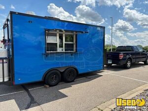 2024 8.5' x 16' Freedom Kitchen Food Concessin Trailer with Fire Suppression System for Sale in Minnesota!