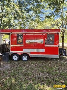 TURNKEY 2022 - 8.5' x 18' Kitchen Food Concession Trailer with Porch for Sale in Mississippi!