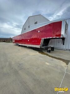 LIKE NEW Freedom 2022 8.5' x 53' Gooseneck Mobile Kitchen Food Trailer w/ Bathroom & Shower for Sale in Mississippi!