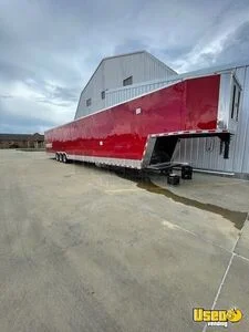 LIKE NEW Freedom 2022 8.5' x 53' Gooseneck Mobile Kitchen Food Trailer w/ Bathroom & Shower for Sale in Mississippi!
