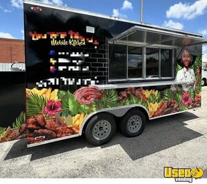 2024 8' x 16' Kitchen Food Concession Trailer with Bathroom for Sale in Mississippi!
