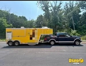 2002 7.6' x 15' Kitchen Food Concession Trailer with Pro Fire System for Sale in Missouri!