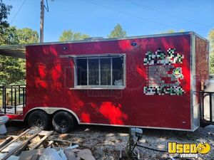 NEW - 2024 8.5' x 20' Freedom Kitchen Food Trailer with Porch | Concession Trailer for Sale in Missouri!