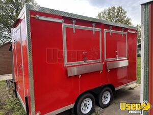 NEW - 2022 14' Kitchen Food Trailer with Fire Suppression System | Concession Trailer for Sale in Missouri!