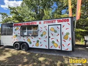 2023 8.5' x 18' Quality Cargo Kitchen Food Concession Trailer w/ Porch for Sale in Missouri!