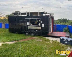 2021 7' x 22' Unique Concession Trailer w/ Bathroom, Office, & Roof Deck for Sale in Missouri!