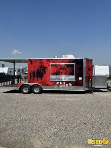 Like-New - 2022 8.5' x 30 ' Empire Cargo Concession Trailer / Full Commercial Kitchen + Porch for Sale in Montana!