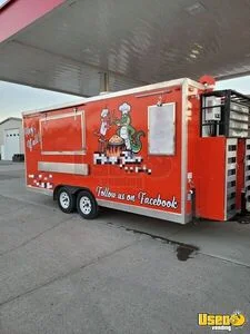 2021 8' x 16' Kitchen Food Concession Trailer with Fire Suppression System for Sale in Montana!