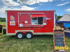 2023 8' x 16' Kitchen Food Concession Trailer Mobile Vending Unit for Sale in Nebraska!