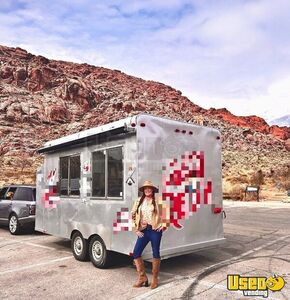 Used 8' x 16' Kitchen Food Concession Trailer with Pro-Fire System for Sale in Nevada!