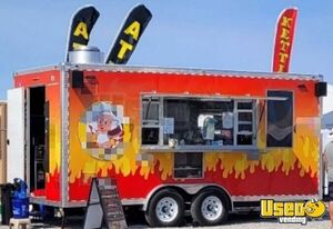Turnkey - 2024 8' x 18' Kitchen Food Concession Trailer with Fire Suppression System for Sale in Nevada!