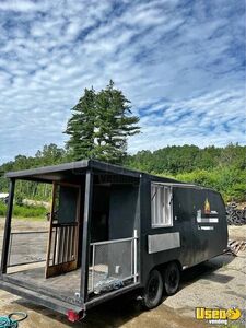 Used Kitchen Food Trailer with Porch | Food Concession Trailer for Sale in New Hampshire!