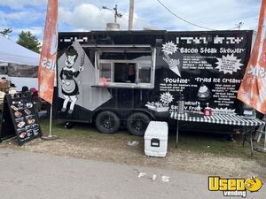 2022 8.5' x 16' Empire Cargo Kitchen Food Trailer with Fire Suppression System for Sale in New Hampshire!