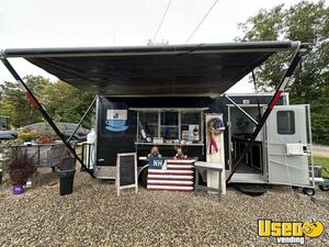 2018 - 8.5' x 18' Kitchen Food Trailer with Fire Suppression System | Concession Trailer for Sale in New Hampshire!
