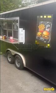 Well Equipped - 8' x 16' Kitchen Food  Concession Trailer with Fire Suppression System for Sale in New Jersey!
