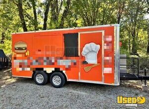 2023 8.5 x 16' Kitchen Food Concession Trailer with Pro-Fire System for Sale in New Jersey!