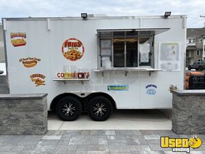 2023 8.5' x 16' Quality Kitchen Food Concession Trailer with Fire Suppression System for Sale in New Jersey!