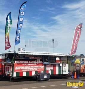 Custom Built - 7.5' x 20' Open Air Food Concession Catering Trailer Carnival Food Trailer for Sale in New Jersey!