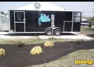 2023 8.5 x 24' Kitchen Food Concession Trailer with Porch + Pro Fire System for Sale in New Jersey!