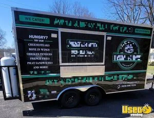 Turnkey - 2023 8' x 16' Kitchen Food Concession Trailer with Fire Suppression for Sale in New Jersey!