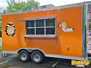Well Equipped - 2023 8.5' x 16' Kitchen Food Concession Trailer with Fire Suppression System for Sale in New Jersey!