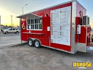 2023 8' x 18' Kitchen Food Concession Trailer with Fire Suppression System for Sale in New Mexico!