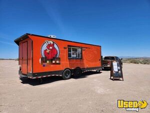 2022 24' Kitchen Food Concession Trailer with Bathroom & Pro-Fire Suppression for Sale in New Mexico!
