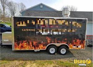 2018 8.5' x 18' Freedom Kitchen Food Concession Trailer | Mobile Food Unit for Sale in New York!