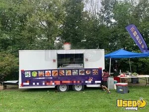 Well Equipped - 8.5' x 16' Kitchen Food Concession Trailer with Fire Suppression for Sale in New York!