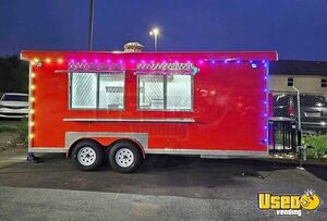 NEW - 2025 8' x 18' Kitchen Food Concession Trailer with Remote Controlled Lighting System for Sale in New York!