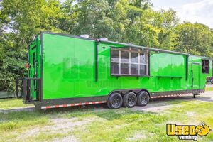 Fully Loaded 2025 Gooseneck Kitchen Concession Trailer w/ Bathroom + Pro Fire System for Sale in New York!