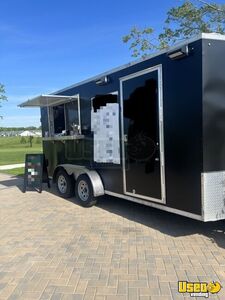 Like New - Custom Built 2021 7' x 16' Kitchen Food Trailer with Fire Suppression System for Sale in New York!