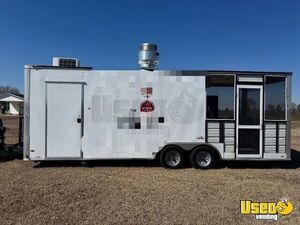 2021 8.5' x 24' Freedom Kitchen Food Concession Trailer w/ 8' Porch for Sale in North Carolina!